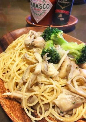 簡単！鶏肉とブロッコリーと舞茸のパスタ-レシピのメイン写真