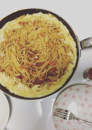 ミートソースパスタwithチーズ-レシピのメイン写真