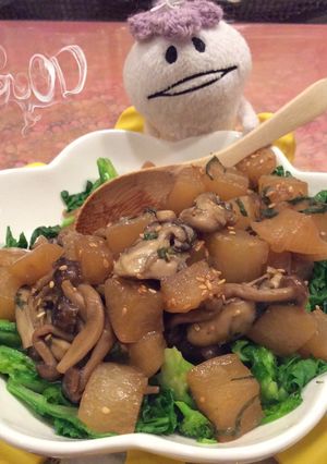 ♧ぶっかけ❄︎牡蠣と大根の甘辛煮-レシピのメイン写真