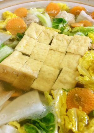 ほっこり美味しい!簡単に鳥つくね鍋-レシピのメイン写真