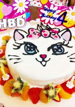 簡単に♪マリーちゃんのケーキ 4歳-レシピのメイン写真
