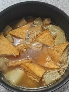 大根とコンニャクの厚揚げの煮物-レシピのメイン写真
