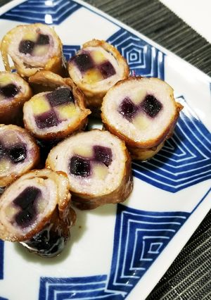 市松人参の肉巻き-レシピのメイン写真