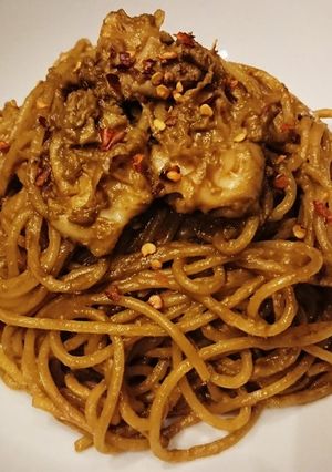 濃厚イカわたクリームパスタ-レシピのメイン写真