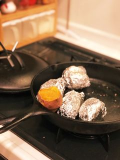 スキレットで焼き芋-レシピのメイン写真