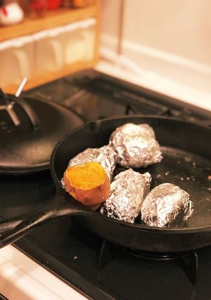 スキレットで焼き芋-レシピのメイン写真