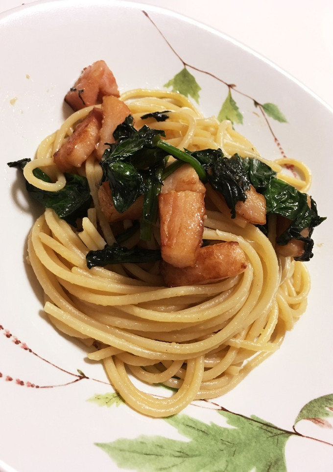 ベーコンとほうれん草の和風パスタ-レシピのメイン写真