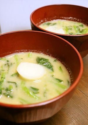 寒い日に♪美味♪酒粕クリームで蕪の味噌汁-レシピのメイン写真