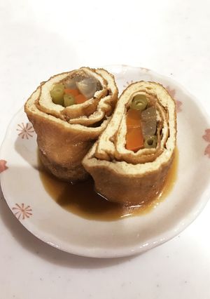 【お弁当】三色野菜の信田巻き-レシピのメイン写真