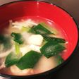 小松菜とじゃがいも入り☆具沢山味噌汁