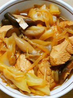 簡単❁鶏むね肉とキャベツきのこの甘酢煮♪-レシピのメイン写真