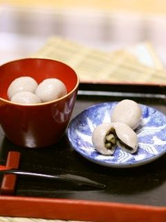 黒ごまくるみ餡の白玉団子(そば粉入り)-レシピのメイン写真
