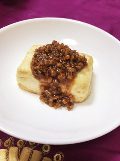 給食再現!揚げ豆腐の肉味噌かけ-レシピのメイン写真
