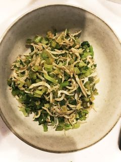 エコ!カブの葉とちりめんじゃこの炒め煮♡-レシピのメイン写真