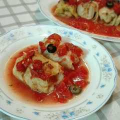 A picture of ロールキャベツ✧*ピザ風！簡単し、早い！.