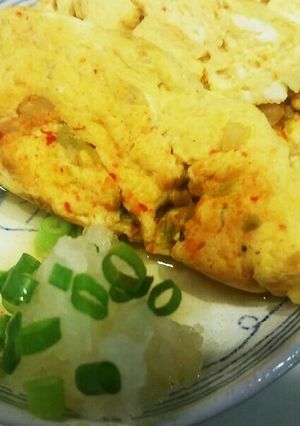 キムチたっぷりの出し巻き玉子-レシピのメイン写真