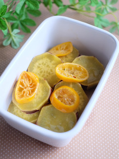 お弁当に☆彩り鮮やか!さつま芋のみりん煮-レシピのメイン写真
