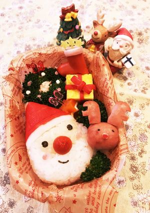 キャラ弁♡クリスマスのサンタさん-レシピのメイン写真