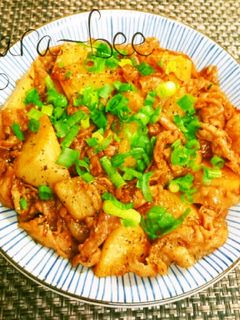 お弁当にも◎長芋と豚バラの中華甘味噌炒め-レシピのメイン写真