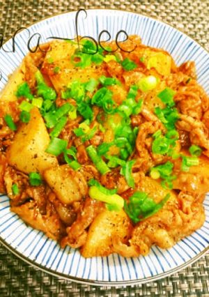 お弁当にも◎長芋と豚バラの中華甘味噌炒め-レシピのメイン写真