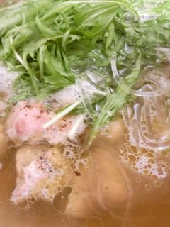鶏と水菜の水炊き 本格、鶏ガラスープ-レシピのメイン写真