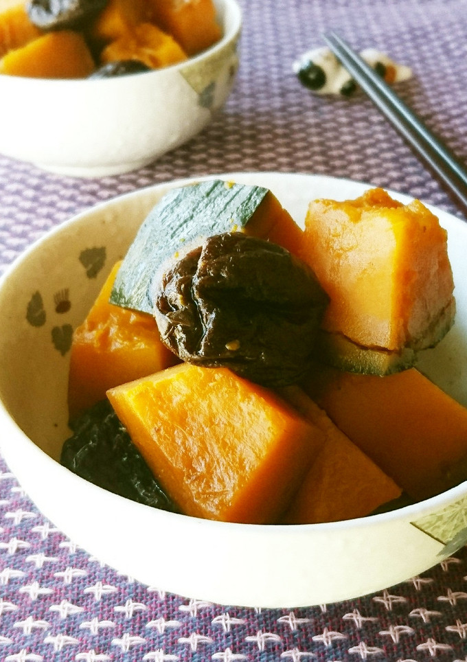 合います！かぼちゃとプルーンの煮物-レシピのメイン写真