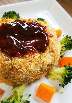 生ハンバーグリメイク☆ヘルシーメンチカツ-レシピのメイン写真
