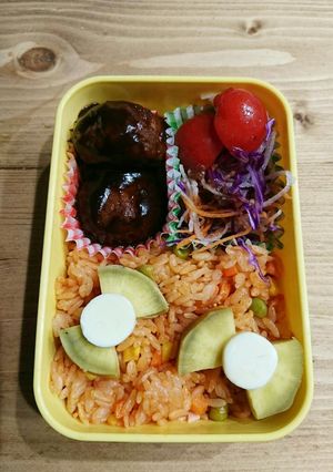 幼稚園小学生のお弁当簡単リボン-レシピのメイン写真