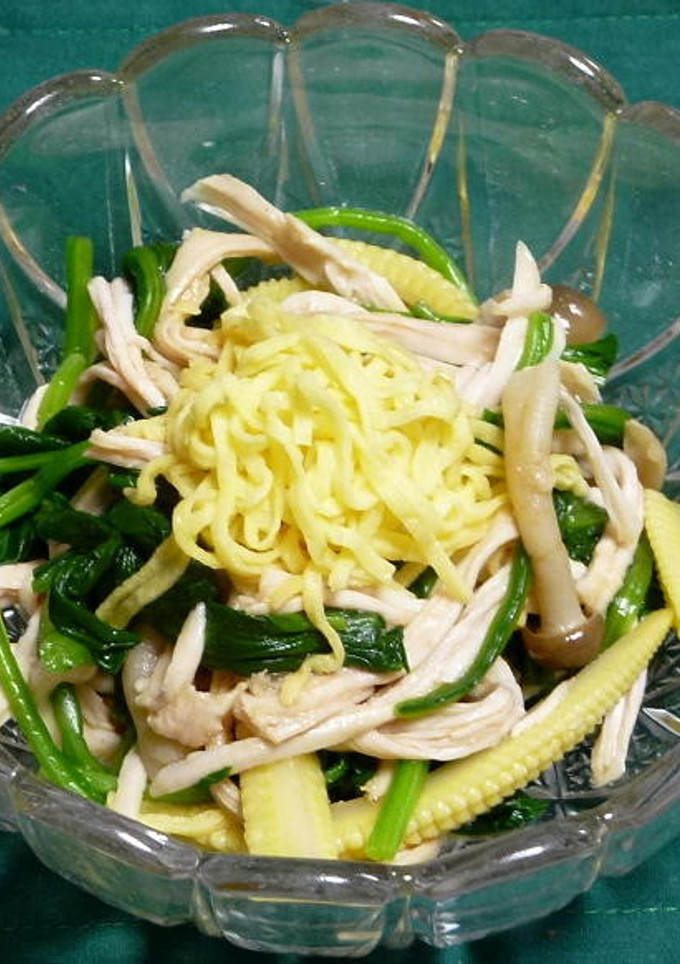 蒸し鶏と茹で野菜の中華だれ和え-レシピのメイン写真