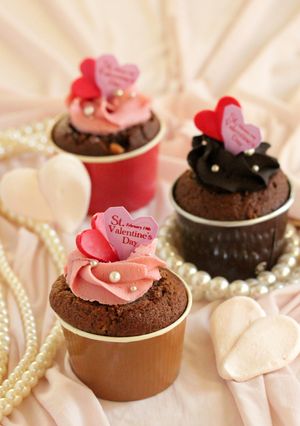 バレンタイン♡モカショコラのカップケーキ-レシピのメイン写真