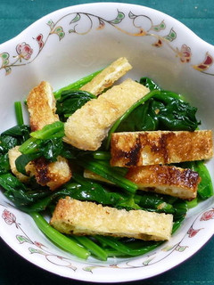 ほうれん草とお揚げの梅酢風味和え-レシピのメイン写真