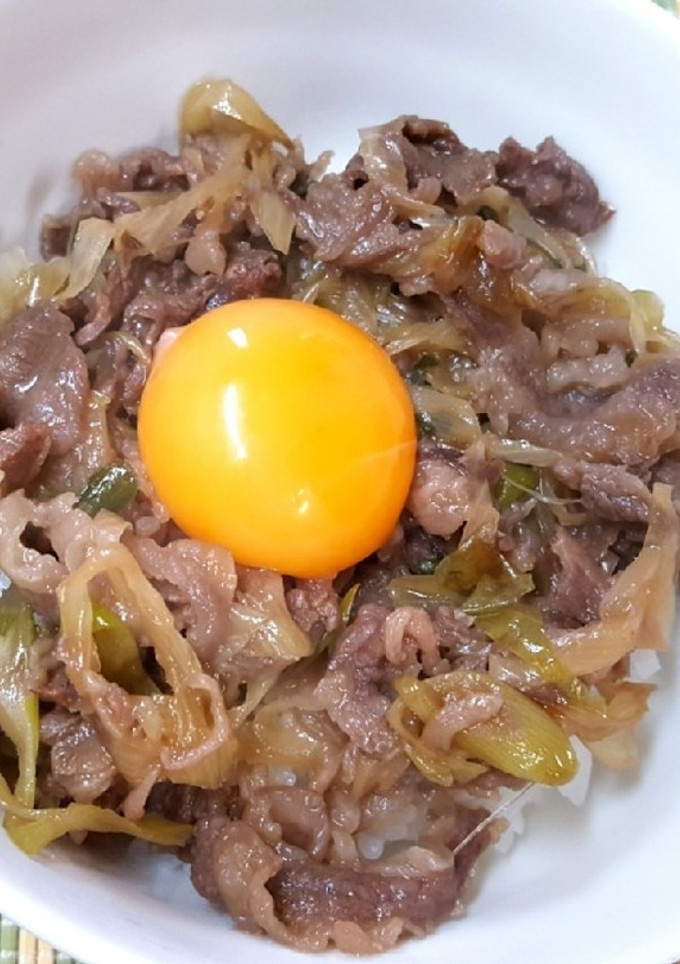 ５分で完成！すき焼き風牛丼-レシピのメイン写真