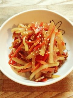 簡単 節約!大根の皮とにんじんのきんぴら-レシピのメイン写真