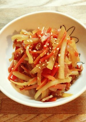 簡単 節約！大根の皮とにんじんのきんぴら-レシピのメイン写真