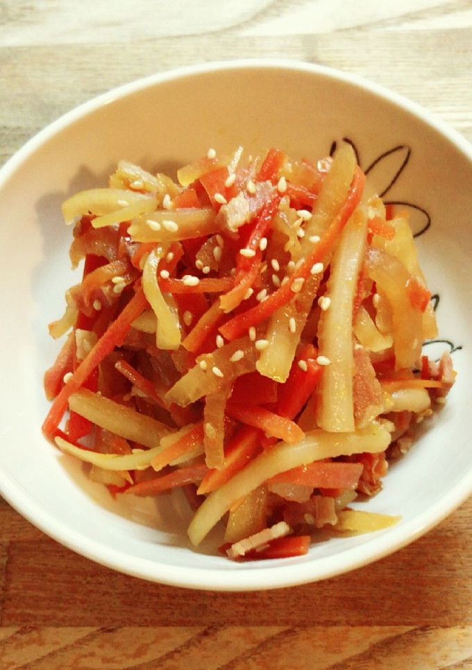 簡単 節約！大根の皮とにんじんのきんぴら-レシピのメイン写真
