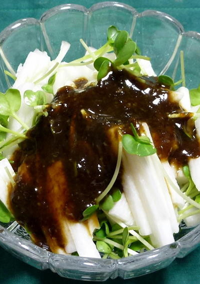 長芋とかいわれ菜の海苔わさびソース掛け-レシピのメイン写真