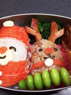お弁当☆サンタ&トナカイ☆-レシピのメイン写真