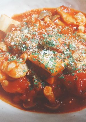 簡単！ きのこたっぷり チキンのトマト煮-レシピのメイン写真