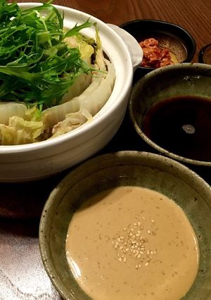 ［豚と白菜ミルフィーユ鍋 水菜シャキッ］-レシピのメイン写真