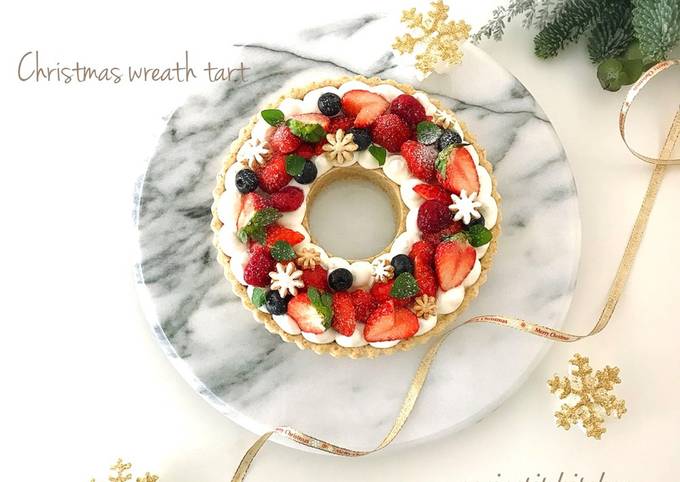簡単レシピdeクリスマスリース タルト♡ by noripetit 【クックパッド 