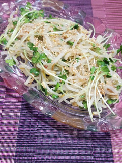 レンジで☆もやしと貝割れ大根の酢みそ和え-レシピのメイン写真