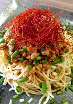 【糖質制限】うま辛！汁無し担担麺 大豆麺-レシピのメイン写真