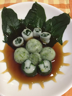 【野菜ソムリエ】ほうれん草の白玉だんご-レシピのメイン写真