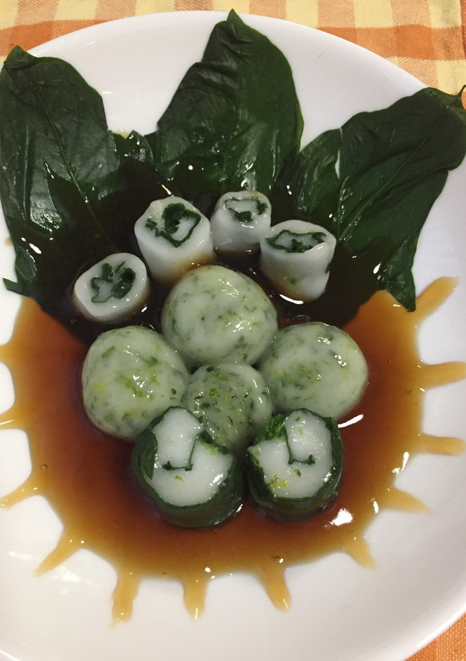 【野菜ソムリエ】ほうれん草の白玉だんご-レシピのメイン写真