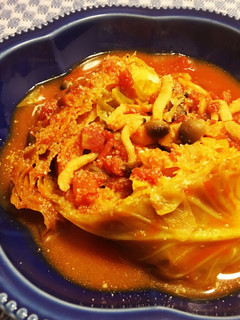 *キャベツと鶏肉のトマト煮込み*-レシピのメイン写真