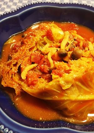 ＊キャベツと鶏肉のトマト煮込み＊-レシピのメイン写真