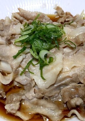 洗い物ナシ！節約簡単★豚バラのレンジ蒸し-レシピのメイン写真