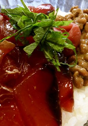 美味しく簡単！かつお漬け丼(他の刺身にも-レシピのメイン写真