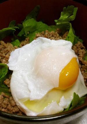 春菊うま辛丼【JA福岡市】-レシピのメイン写真