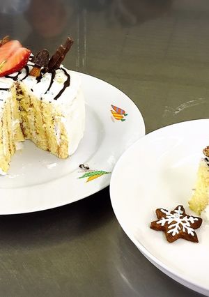 食べ隊クリスマスケーキ-レシピのメイン写真